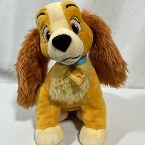 VGUC Authentic Disney Lady and the Tramp Plush Stuffed Animal Cocker Spaniel Dog